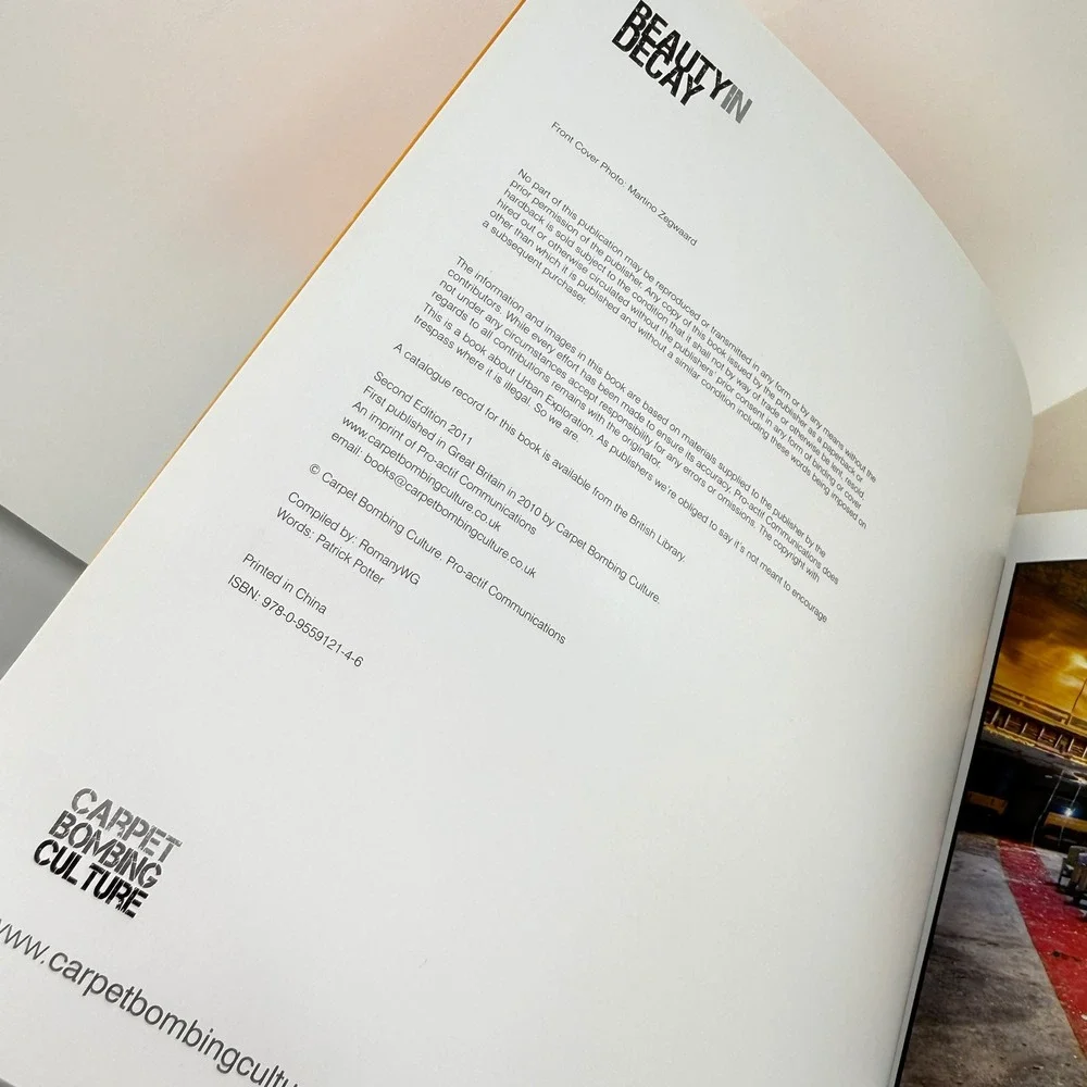 Beauty in Decay Urban Exploration Photography Hardcover Book Coffee Table Urbex